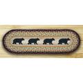 Capitol Earth Rugs Oval Stair Tread- Cabin Bear 49-ST395CB